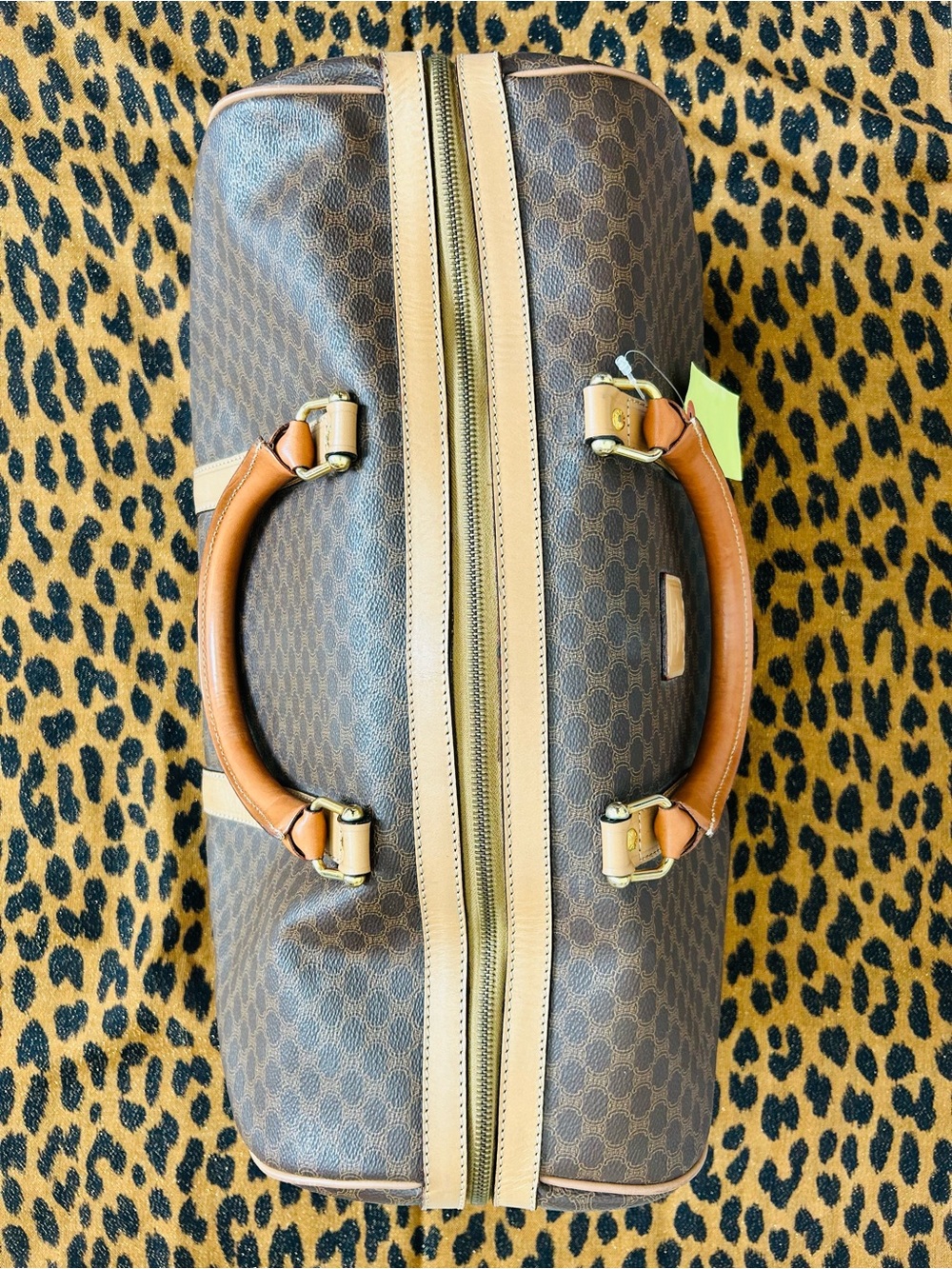 🤎CELINE🤎Macadam💛Brown Mono Weekender Bag with Unbranded Strap & Lock no key - Picture 3 of 10